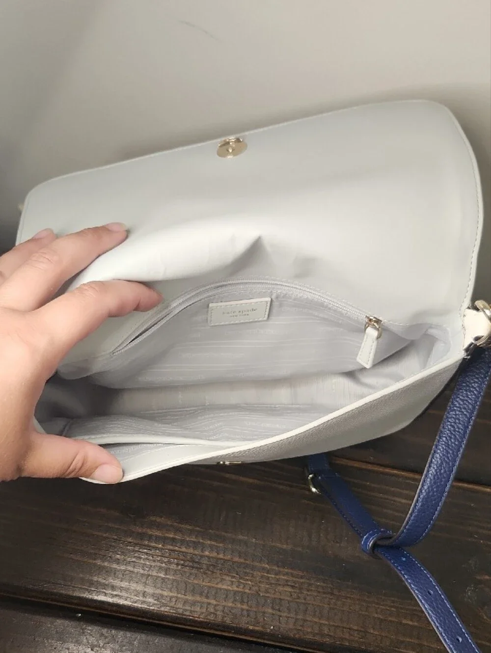 Kate Spade Crossbody with Navy Strap